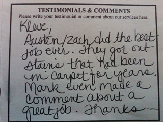 Testimonial from another satisfied customer