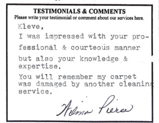 Testimonial from another satisfied customer
