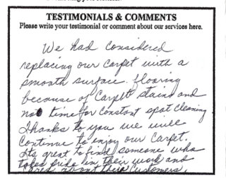 Testimonial from another satisfied customer