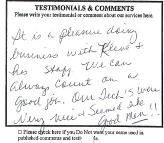 Testimonial from another satisfied customer